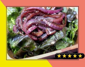Red Lettuce With Balsamic Onions recipe