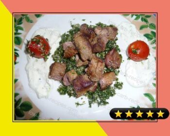 Spicy Lamb Kabobs With Turkish Cacik recipe