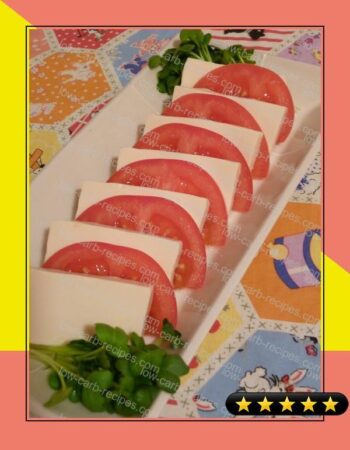 Caprese-Style Salad with Tomato & Drained Tofu recipe