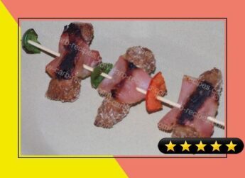 Pork and Bacon Skewers recipe