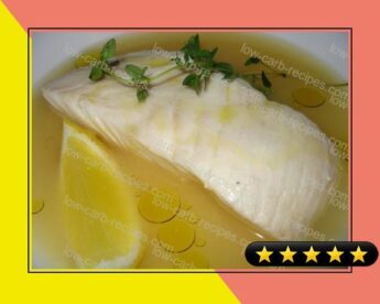 Poached Halibut in Lemon Thyme Broth recipe