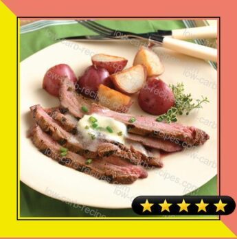 Flank Steak With Horseradish Butter recipe