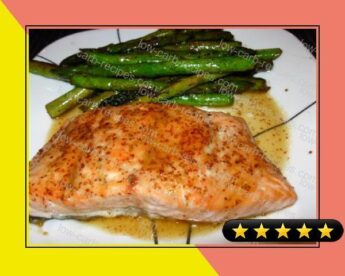 Broiled Salmon With Honey & Vermouth recipe