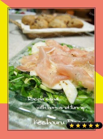 Turnip, Cured Ham and Arugula Salad recipe