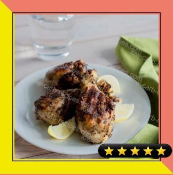 Lemon Zaatar Grilled Chicken Legs recipe
