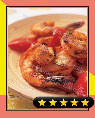Garlic-Roasted Shrimp with Red Peppers and Smoked Paprika recipe